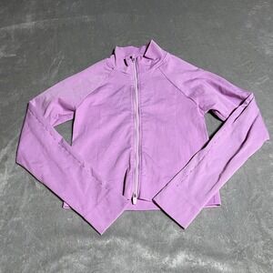 Fabletics Nixie Crop SculptKnit Jacket II Womens Large High Neck Zip Front